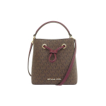 Michael Kors MK Suri Commuter Monogramt&otilde;mblukuga nahast &auml;mbrikott Naiste k&auml;ekotid Marjapruun 35T0GU2C0B-MERLOT Basic Set (Bag+Dust Bag)