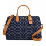 K&auml;ekott Rowan 30 Klassikaline logo T&otilde;mblukuga Sulgemine Kangast &Otilde;la- v&otilde;i Crossbody T&otilde;stekott Suur Naiste k&auml;ekotid Sinine CY699-IMXIA Basic Set (Bag+Dust Bag)
