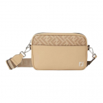Fendi logo t&otilde;mblukuga kinnitus L&otilde;uendist &otilde;lakott Unisex &otilde;lakott Beež 7M0286-AV83-F19VE Basic Set (Bag+Dust Bag)