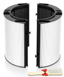 2-in-1 HEPA ja s&ouml;efilter Dyson &otilde;hupuhastajale HP04 TP04 HP07 TP07 PH01 PH02 PH03 PH04, Integreeritud ringlussev&otilde;etud klaasist asendusfilter valge