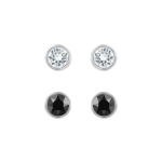 Swarovski Harley Seeria &Uuml;mmargune Kristall Must ja Valge Kombinatsioon Roodiumiga Pinnatud K&otilde;rvar&otilde;ngad Naiste k&otilde;rvar&otilde;ngad 5528506 Box (Random Color)