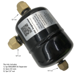 Oil separator with capillary throttle is special design for small hermetic compressor freezers to return oil successfully BOS4808N