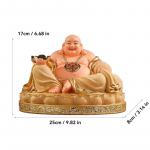 Vaik suur naerev Buddha kuju Hiina budistlikud kujukesed Kodu elutuba Kontor Rikkus &Otilde;nn Feng Shui Decor