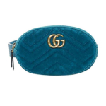 Gucci GG Marmont Quilditud Sametist V&ouml;&ouml;kotas Sinine Igap&auml;evane Pidu 476434-9FRDT-4462 Basic Set (Bag+Dust Bag)