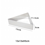 13cm 17cm 22cm Kolmnurkne Kuju 304 Roostevabast Terasest Mousse R&otilde;ngas Vorm K&uuml;psetamine Kook Tiramisu Juustuvormid DIY Suhkrukunst K&uuml;psetusvormid