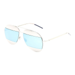 Dior V&auml;rvilised Peegeldavate Klaasidega Aviator P&auml;ikeseprillid Naiste p&auml;ikeseprillid DIORSPLIT1010/3J5914 Silver Blue white
