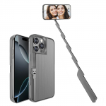 3-&uuml;hes alumiiniumist telefoni&uuml;mbris ja Bluetooth-selfipulk v&auml;li-fotograafiaks 15 Gray