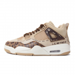 Jordan Air Jordan 4 Walking Planet, Leopardimustriga K&uuml;&uuml;s Keskmise s&auml;&auml;rega Vintage Korvpallijalatsid Naiste Valge Pruun HV0823-200(Team1492-) 38