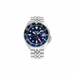 SEIKO Nr. 5. seeria UUS SPORT seeria Sinine Veekoll GMT Viis rida Veekindel Spordimeeste k&auml;ekell Mehaaniline liikumine Terasrihm Meeste k&auml;ekell B SSK003K1 sinine