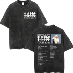 Vintage Pesus Rosalia LUX Tour Merch T-s&auml;rgid Mood Hip Hop L&uuml;hikeste Varrukatega T-s&auml;rgid Meestele Naistele Suvine Vabaaja L&otilde;tv T-s&auml;rk S