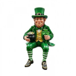 St. P&uuml;ha Patricku p&auml;ev Figuurid Iiri Ristikheinalehed P&auml;kapikk Rohelised K&auml;&auml;bused &Scaron;oti Vaikskulptuur Armastajate Kingitused Kodu K&ouml;&ouml;gi Kontori Kolmekihiline Alus Lauakaunistus 1pcs