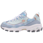 Skechers DLites 1.0 Kangas S&uuml;nteetiline nahk Paks tald Madal pealispind Isa tossud Naiste tossud Sinine T&uuml;rkiis 149251-LBMT 35