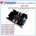 220V &Uuml;hefaasiline Intelligentne Mootori pehmk&auml;iviti Pehmk&auml;ivituse Moodul Pehmk&auml;ivitus 50-60Hz &Uuml;hilduv 2/3/4/ 6/ 8KW SSR-100WA-R(4KW) SSR-20WA-R(1.0KW)