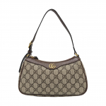 [Kasutatud] Gucci Ophidia V&auml;ike K&auml;ekott 'Beež/Eebenipuu Supreme' - V&auml;ga Hea #1J9MC56 ONE SIZE