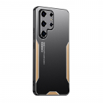 Samsung Galaxy S25 Ultra &uuml;mbris Metallist alumiiniumkate Kaitsev objektiivikate J&auml;&auml;tunud &uuml;mbris S&otilde;rmej&auml;lgede v&auml;ltimine Metall+TPU aluminum&Galaxy S25 Ultra kuld