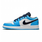 Jordan 1 Low UNC nahast GS madalad korvpallijalan&otilde;ud UNC sinised unisex 553560-144 36