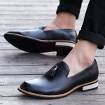 Meeste kleitkingad H&auml;rrasmeeste Briti stiilis Paty nahast Pulmakindad Meeste korterid Nahast Oxfordid Formaalne kingad Zapatillas Hombre 38 must