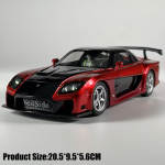 JDM 1:24 Mazda RX7 RX-7 FD3S VeilSide Fortune Laiendatud Keha Modifitseeritud S&otilde;iduk Sulamist Spordauto Mudel Valatud Metallist ja M&auml;nguasi Metallist S&otilde;iduk Kingitused punane