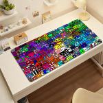 M&auml;ng Geometry Dash Hiirematt Arvuti S&uuml;learvuti Kummist Libisemisvastane Hiirematt Hiirematt M&auml;ngurite Sisustus Lauamatt 50cmx100cm(19.6x39.4inch)
