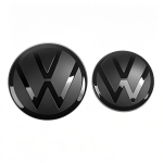 Volkswagen Auto Esiv&otilde;re Tagumine Pagasiruumi Embleemi Kate Tarvikud VW GTI Polo Golf MK6 MK7 Passat B6 Tiguan CC T-ROC Arteon Jetta LL6 jaoks 1 Front 1 Rear&2022-24 Jetta gray