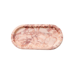 Stiilne marmorist t&ouml;&ouml;pinnakandik kosmeetika, kellade ja juukseaksessuaaride hoidmiseks Vannitoa hoiustaja 25x12cm valge