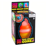 Schylling Needoh Nice Cube Sensoriline Nice-Sicle Stressileevendus Pehme Kuubik &Auml;revusevastane Pigistatav Esemeke Keskendumiseks ADHD-ga Inimestele black
