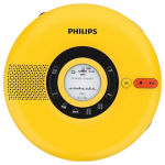 Philips EXP5108 kaasaskantav CD-m&auml;ngija Bluetooth-k&otilde;lariga (CN versioon) kollane