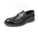 Uued terava ninaga beežid mustad madalad kingad metalln&ouml;&ouml;biga nahast kingad meestele meessoost pulmakleit pidulik &uuml;ritus koju naasmine kingad Zapatos Hombre 38 white