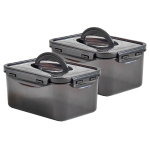 LIHTNE&TASUTA Naiste Kimchi S&auml;ilitusn&otilde;u 2 Containers (2L &times; 2) / 215 X 158 X 100mm black