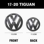 2 tk Volkswagen VW Tiguan 2017 2018 2019 2020 jaoks Autotarvikud Ei m&otilde;juta ACC-d Auto Esiv&otilde;re Embleem Tagumine Pagasiruumikaas VW Tiguan 2017-2020