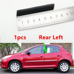 1 tk Auto v&auml;limise akna kummist tihendiriba Peugeot 206 207 Citroen C2 jaoks Autoosa 1pcs Rear Left RL gray