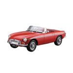 Aoshima The Model Car nr 101 1/24 BLMC G/HM4 MG-B MK-2 '68 Plastikust mudelikomplekt (V&auml;rvimata) red