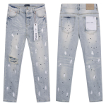 Meeste Tatters Pritsitud V&auml;rv Meeste Slim Rebenenud M&auml;rgiga Venivad Retro K&otilde;rgekvaliteedilised Meeste P&uuml;ksid 38 white