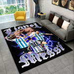 Kits M-Messi Jalgpall Spordivaip Vaip M&auml;ngutoa Magamistoa Elutoa Diivani Kodu Kaunistamiseks, Laste M&auml;nguala Vaip Libisemisvastane P&otilde;randamatt 100cm x 150cm