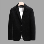 S&uuml;gis- ja talve paks sametist &uuml;likond noorte meeste slim-fit trend retro vabaaja soe &uuml;likonnajakk XL must