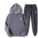 Unisex Kapuutsiga Dressipluuside Komplekt Pikkade Varrukatega Pullover P&uuml;ksid Vabaaja Spordir&otilde;ivad Small tumehall v&auml;rv