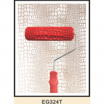 Erinevad reljeefse mustriga maalimisrullikud plastikust k&auml;epidemega pintsli t&ouml;&ouml;riistaga 7  L 17.9x5.2cm