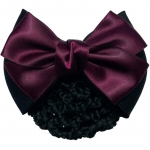 Bow Barrette Lady juukseklambri kate Bowknot Bun Snood Naiste juukseaksessuaarid Uus must