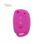 BH 3 nupuga silikoonist auto kaugjuhtimispuldi klapp-v&otilde;tmehoidja kesta kaitse&uuml;mbris Hyundai tarvikute jaoks roosa