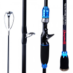 Spinninguheitmise &otilde;ngeritv, s&uuml;sinikkiust keraamilised juhikud, tugevad rullipesad, kerged &otilde;ngekepid 1.8M Casting Rod sinine