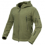 Talvine soe fliisist s&otilde;jav&auml;ejakk meeste mitme taskuga s&otilde;jav&auml;e taktikaline matkamine &otilde;ues kapuuts &uuml;ler&otilde;ivaste mantel L armee roheline v&auml;rv