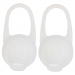 1 paar/komplekt pehmest silikoonist k&otilde;rvasisene Bluetooth-k&otilde;rvaklappide katted k&otilde;rvaklapid Padjad padjad valge