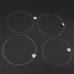 4tk Ukelele Ukulele Uke String s&uuml;sinikkiust materjal l&auml;bipaistev 4pcs puhas