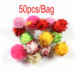 Bimoo 50tk/kott 10mm Mix Color Flashing Fish Stimulator Ball Egg Fly Salmon Sabiki Attractor Bait Lure Krystal Glo Balls S