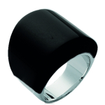 Bague Argent 'Ruth' noir argent&eacute; - 18 mm 54 must