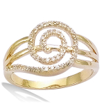 Kullatud s&otilde;rmus 'Goddess' valge kuld - 11 mm 52 kuld