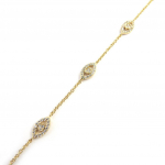 Les Tr&eacute;sors De Lily [M6234] - Bracelet Plaqu&eacute; Or 'Oeil de Fatma' kuld