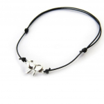 Les Tr&eacute;sors De Lily [M7276] - h&otilde;bedane k&auml;ev&otilde;ru 'Romantic Knot' must h&otilde;be - 10x8 mm h&otilde;be