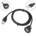 1 tk 1M auto armatuurlaua kinnitus USB 2.0 isane-emane pistikupesa pikenduspaneeli kaabel