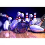 5D DIY Teemantmaaling Bowling scenery T&auml;ispuurimisvaigust Rhinestones Teemanttikandid Ristpistes 20X30CM